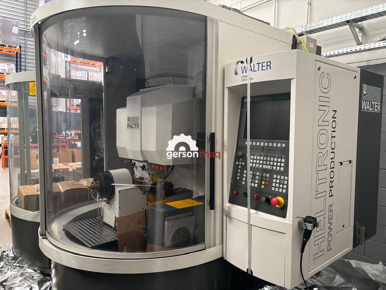 AFIADORA CNC 5 EIXOS WALTER HELITRONIC POWER PRODUCTION - SISTEMA AUTOMÁTICO DE CARREGAMENTO DE BLANKS - 2002